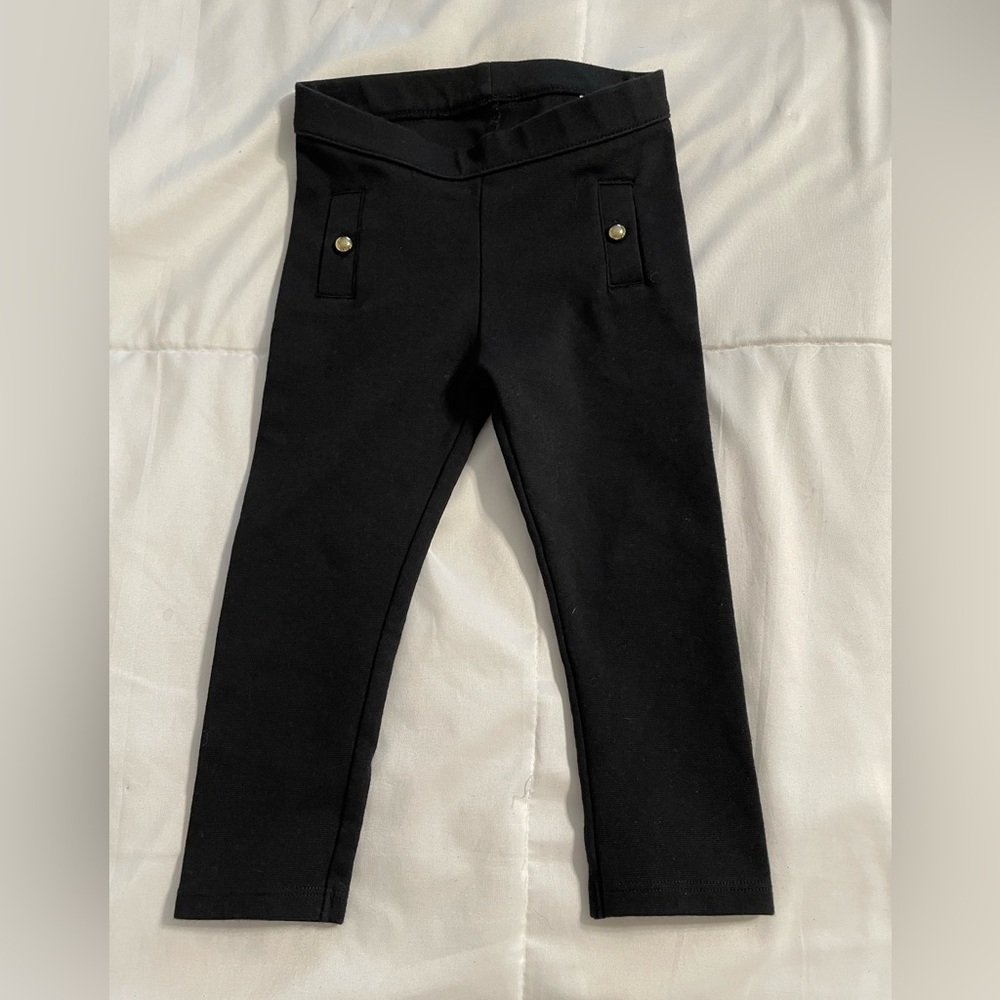 Janie and Jack size 18-24 mos black legging pants